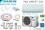 Pack complet clim prêt à poser mono split DAIKIN FTXF71A-RXF71A