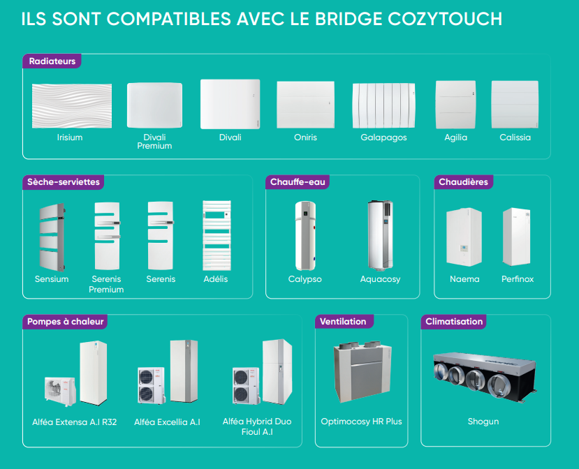 BRIDGE COZYTOUCH ATLANTIC pilotage à distance