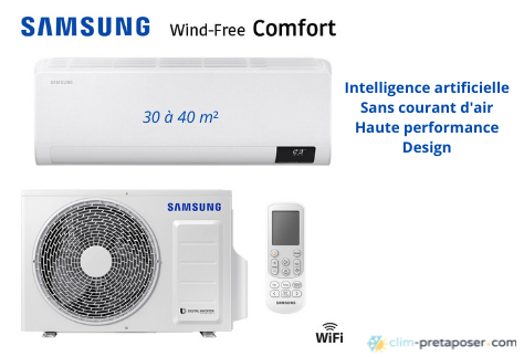 Climatiseur SAMSUNG réversible mono-split AR012TXFCAWKNEU-AR12TXFCAWKXEU CONFORT