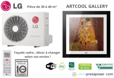 Climatisation LG Gamme Artcool Gallery A12FT.NSF-A12FT.UL2 