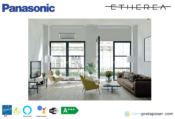 Climatiseur réversible bi split Etherea CU-2Z50TBE-CS-XZ20XKEW-CS-XZ35XKEW- Gris argenté PANASONIC