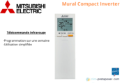 Climatiseur réversible bi split Mural Compact Mitsubishi MXZ-3F68VF3-2xMSZ-AP50VGK 