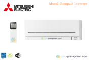 Climatiseur quadri split prêt à poser Mural Compact Mitsubishi MXZ-4F72VF-2xMSZ-AP20VGK-2xMSZ-AP35VGK-