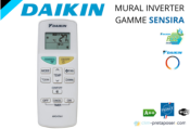 Climatisation réversible DAIKIN FTXF35E-RXF35E-SENSIRA-R32