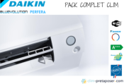 Pack complet clim prêt à poser mono split DAIKIN PERFERA FTXM42A-RXM42A