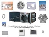 Climatisation Réversible Prêt à poser 4.8Kw 2 à 4 pièces complet