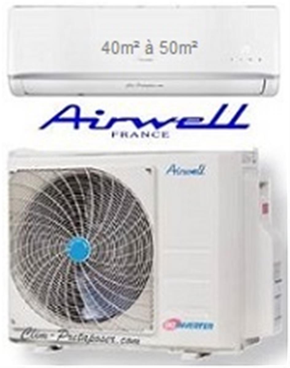 clim 1 pièce de 40m2,45m2 et 50m2, avec ce climatiseur réversible Airwell,chez