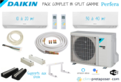 Pack complet prêt à poser PERFERA DAIKIN bi split 2MXM50A9-FTXM20R-FTXM35R