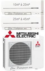 Climatiseur 2 unités intérieures MXZ-2F53VF3-MSZ-AP15VG-AP35VGK