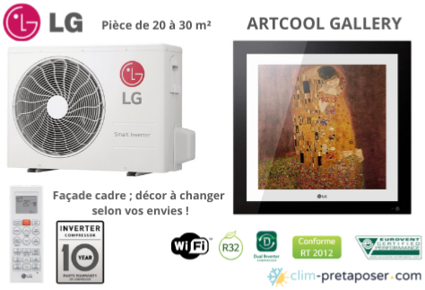 Climatisation LG Gamme Artcool Gallery A09FT.NSF-A09FT.UL2 