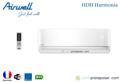 Clim AIRWELL AW-HDH024-N91-AW-YHDHO24-H91 HARMONIA Couleur Unité Intérieure Blanc