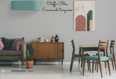 Climatisation TOSHIBA HAORI Etoffe Bleu émeraude