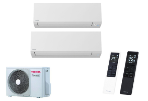 Climatisation réversible bi split TOSHIBA SHORAI EDGE RAS-2M18G3AVG-E-RAS-B16G3KVSG-E-RAS-B07G3KVSG-E Coloris Shorai Edge Couleur Blanche